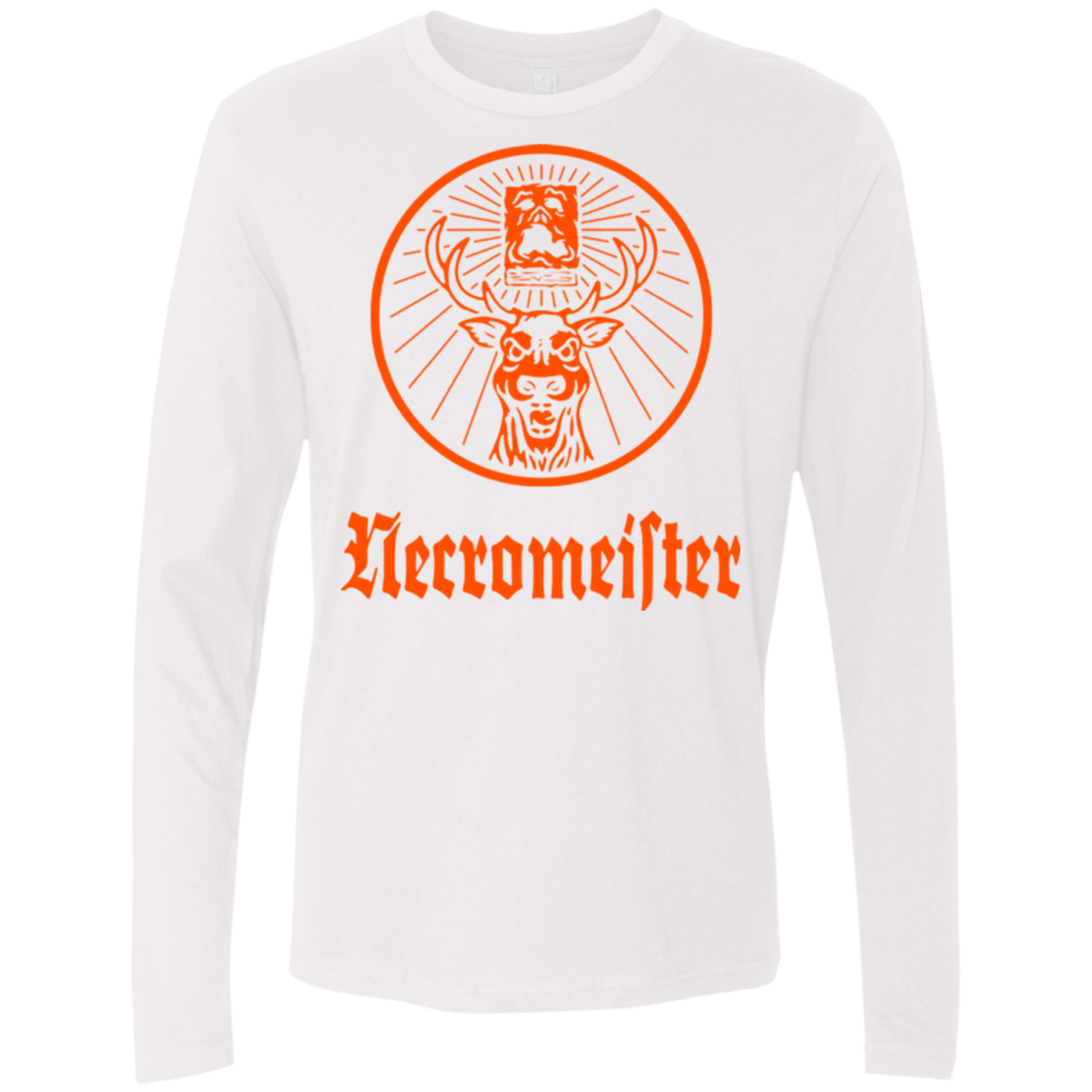 T-Shirts White / Small NECROMEISTER Men's Premium Long Sleeve
