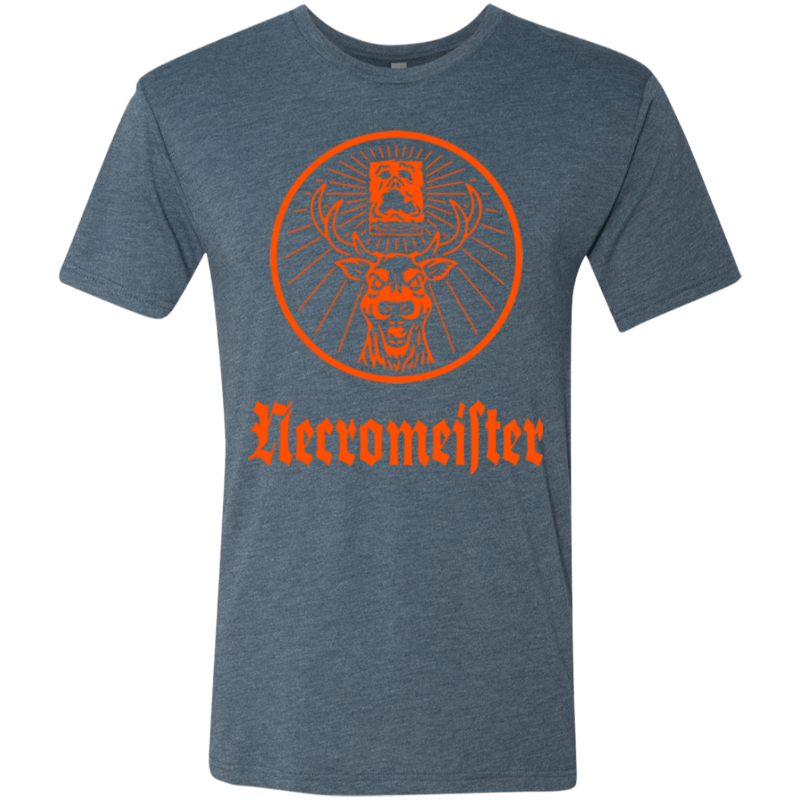 T-Shirts Indigo / Small NECROMEISTER Men's Triblend T-Shirt
