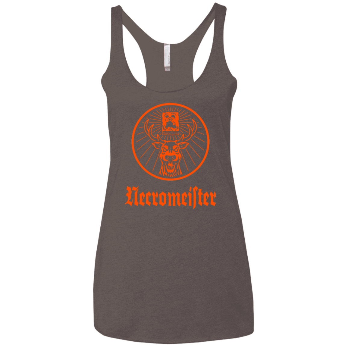 T-Shirts Macchiato / X-Small NECROMEISTER Women's Triblend Racerback Tank