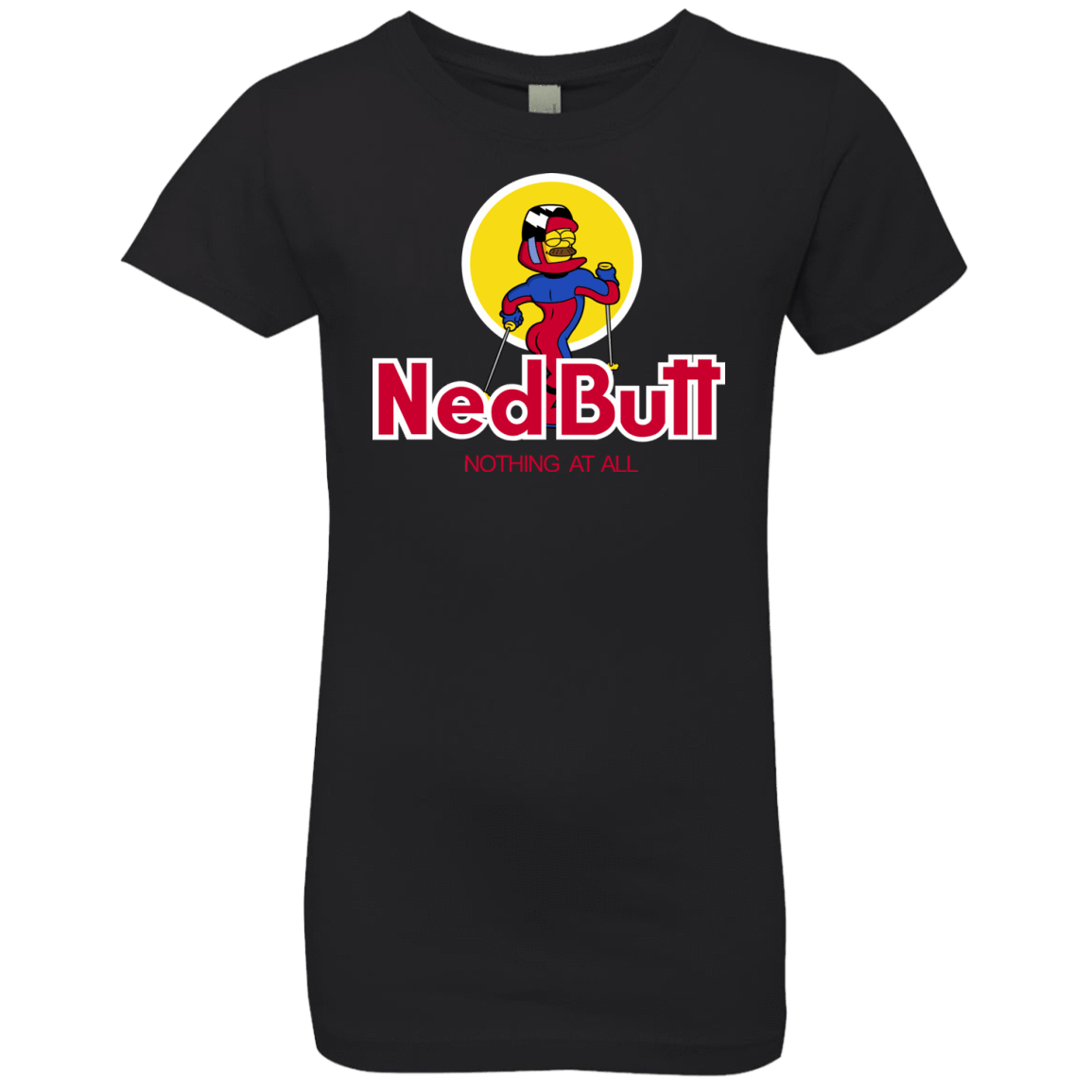 T-Shirts Black / YXS Ned Butt Girls Premium T-Shirt