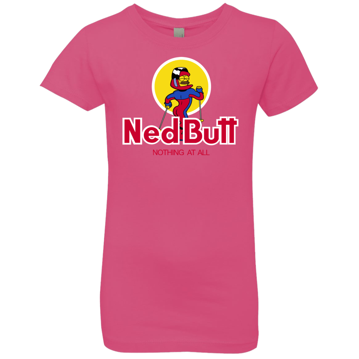 T-Shirts Hot Pink / YXS Ned Butt Girls Premium T-Shirt