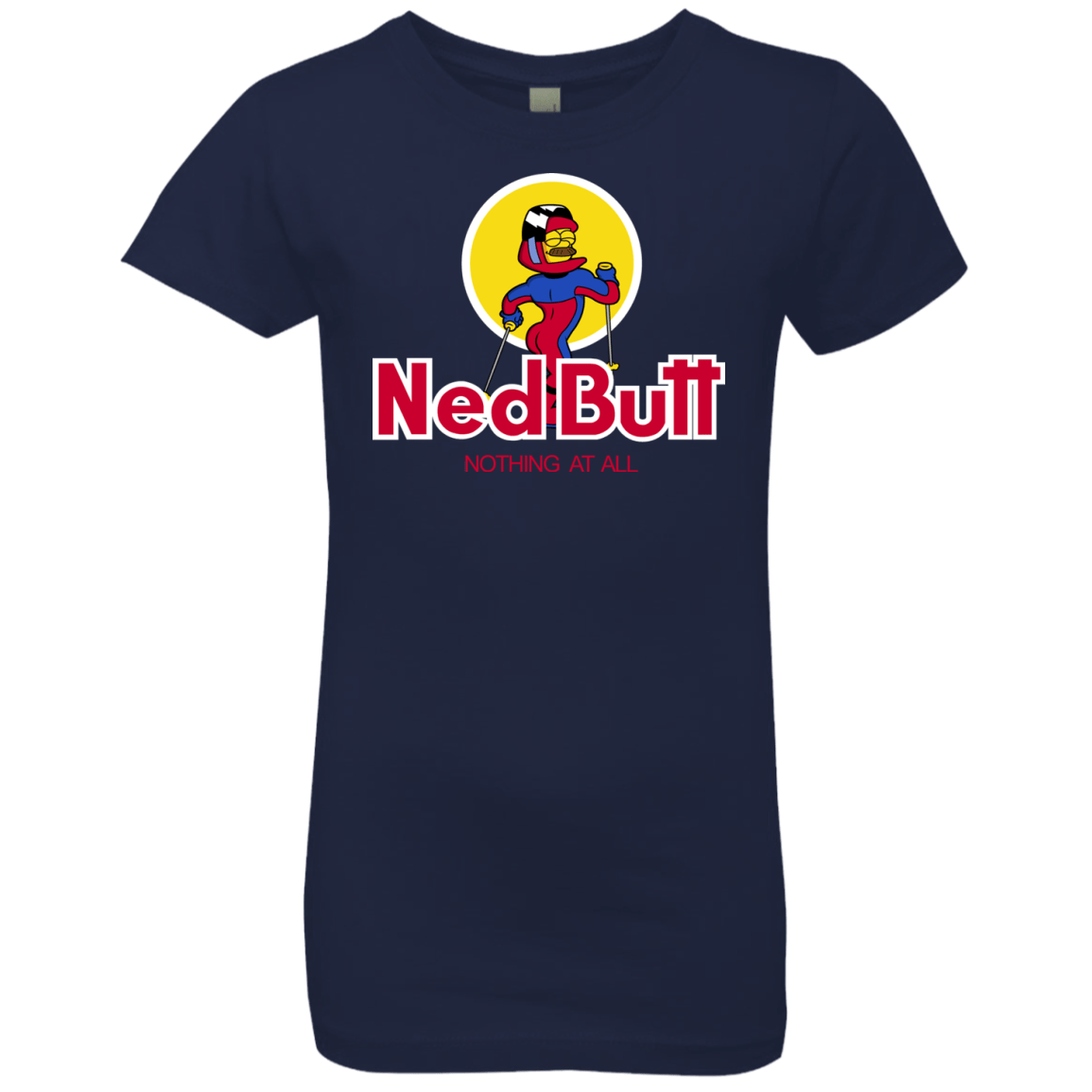 T-Shirts Midnight Navy / YXS Ned Butt Girls Premium T-Shirt