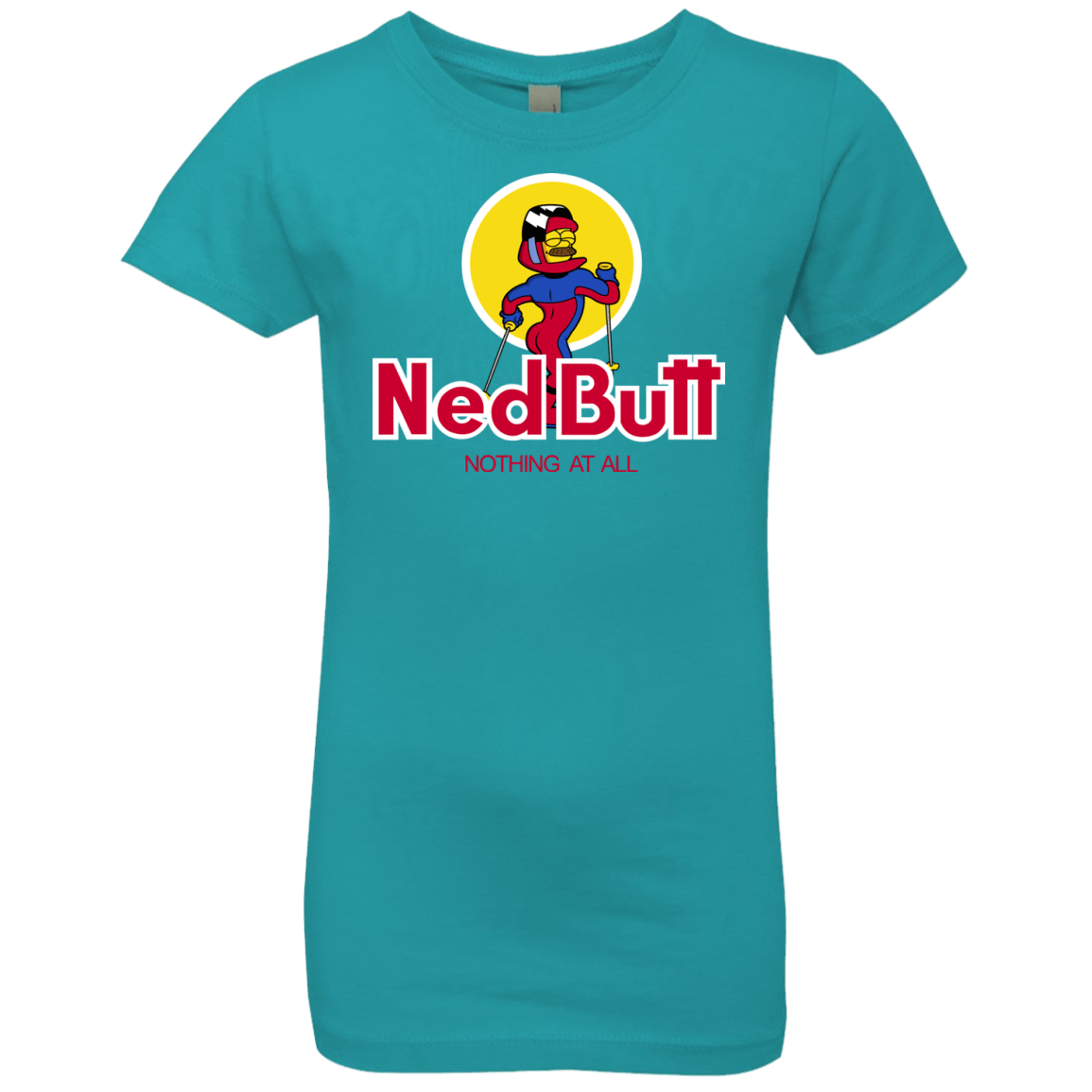 T-Shirts Tahiti Blue / YXS Ned Butt Girls Premium T-Shirt