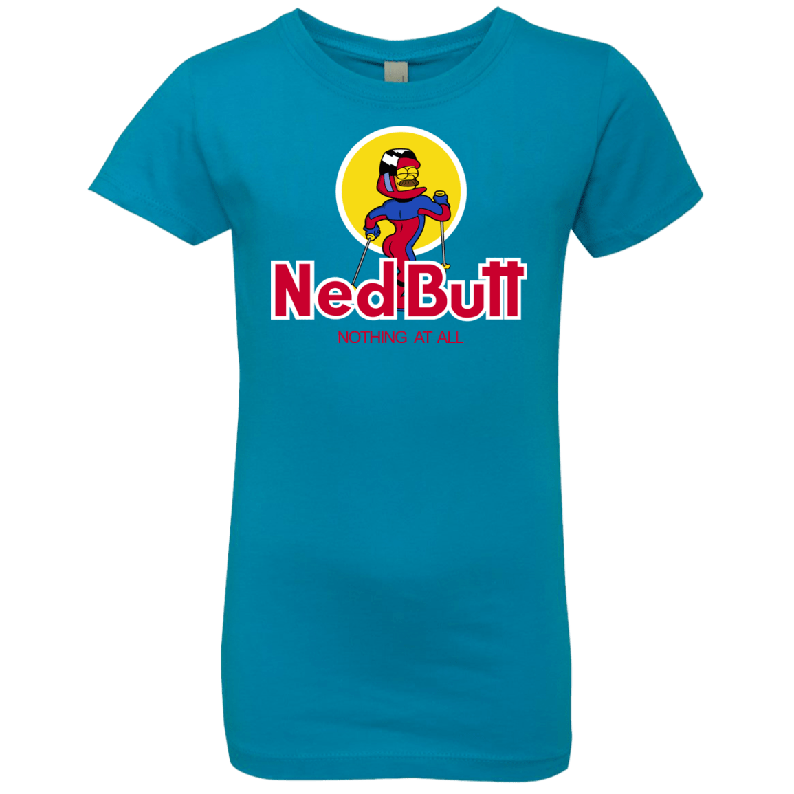 T-Shirts Turquoise / YXS Ned Butt Girls Premium T-Shirt