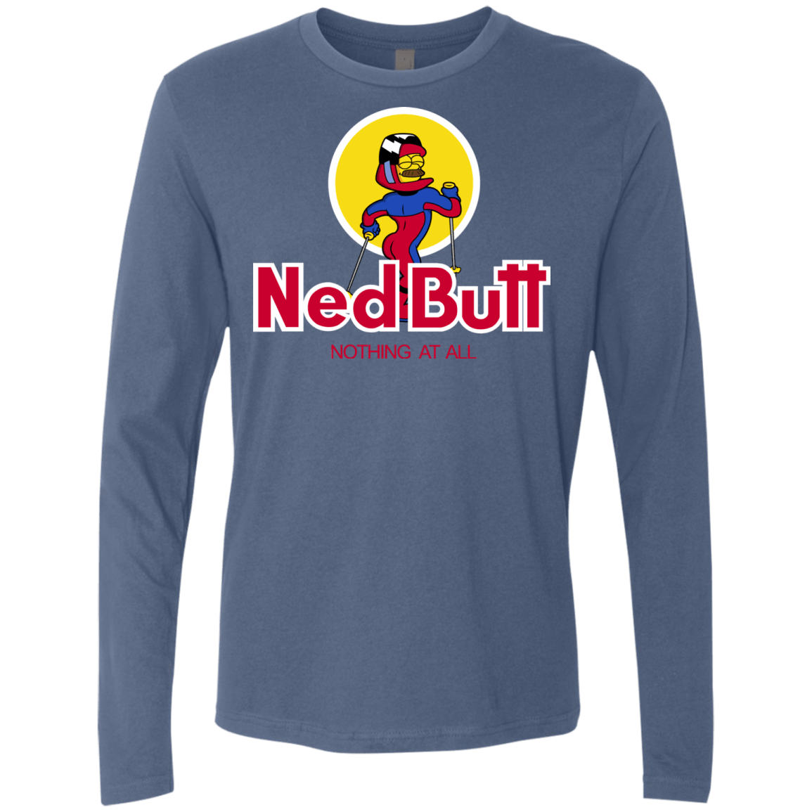 T-Shirts Indigo / S Ned Butt Men's Premium Long Sleeve