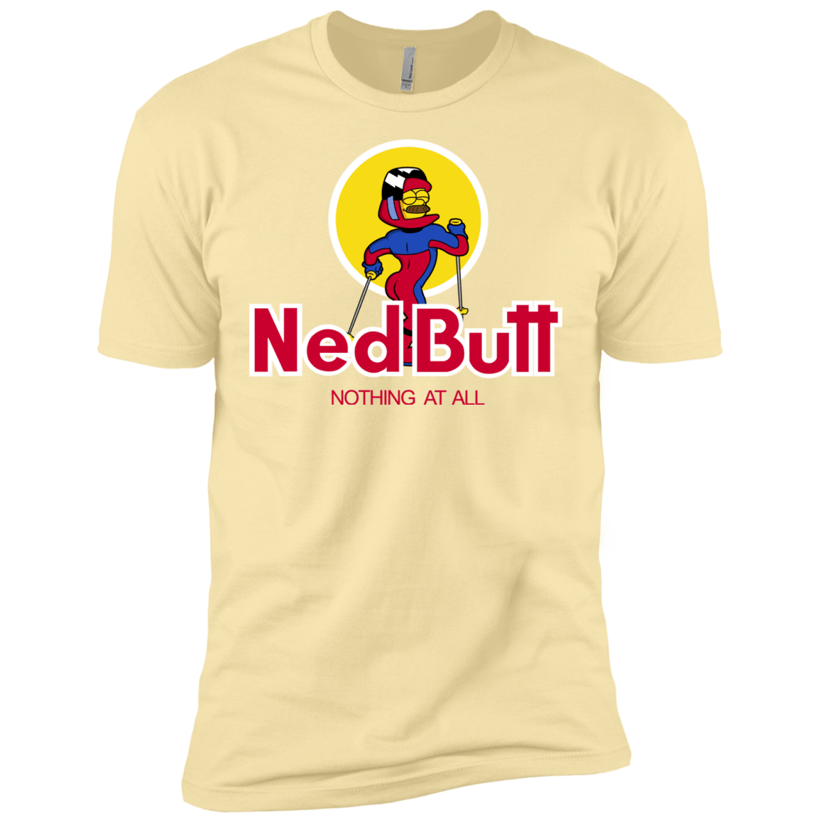 T-Shirts Banana Cream / X-Small Ned Butt Men's Premium T-Shirt