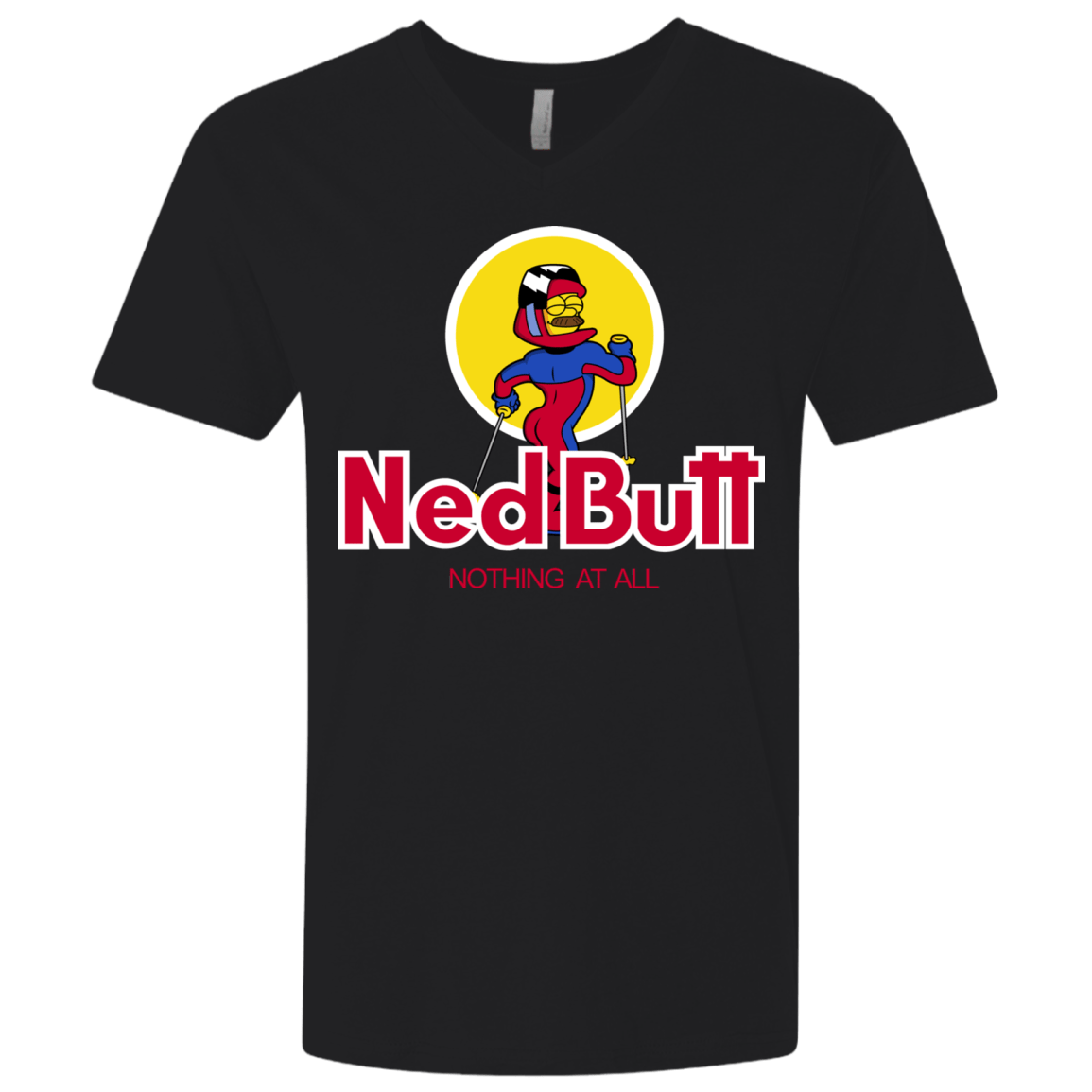 T-Shirts Black / X-Small Ned Butt Men's Premium V-Neck