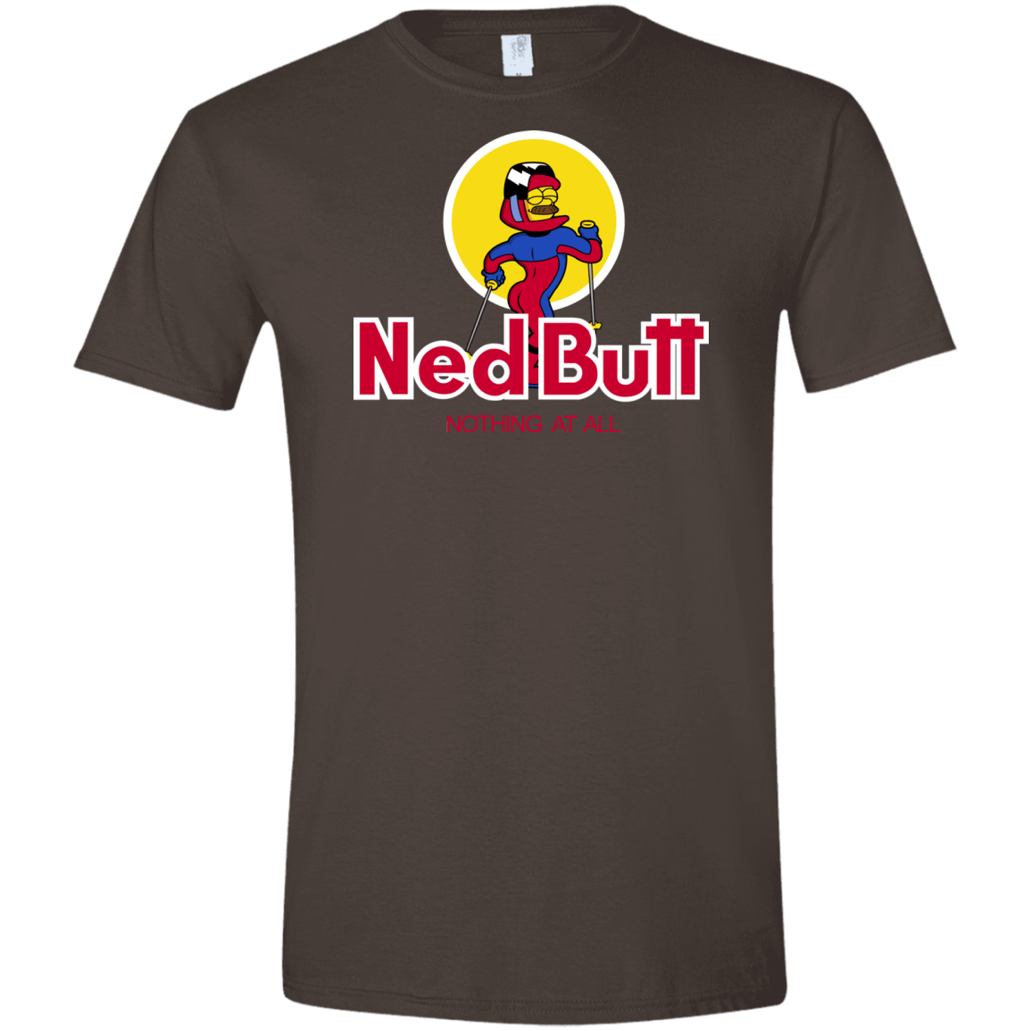 T-Shirts Dark Chocolate / S Ned Butt Men's Semi-Fitted Softstyle