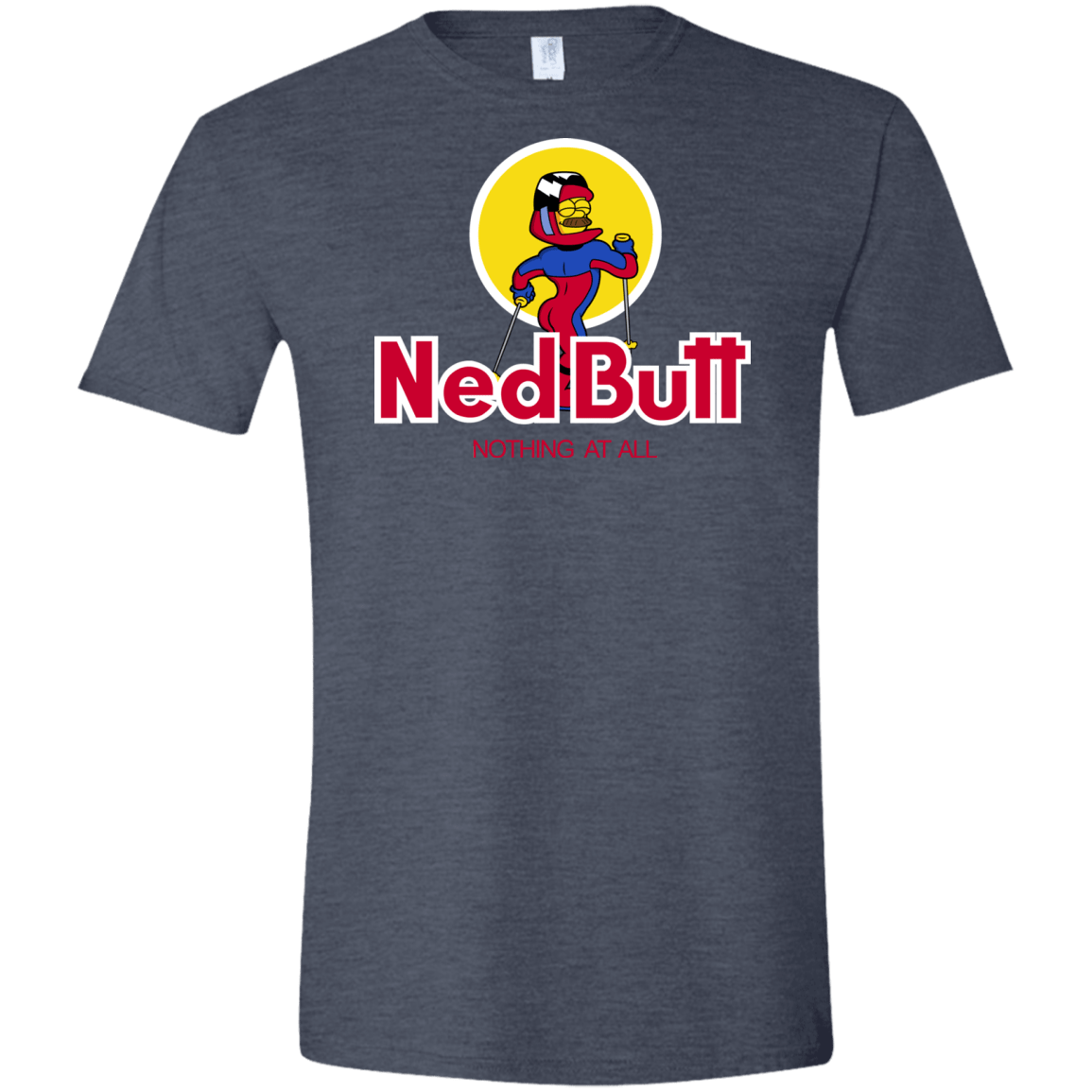 T-Shirts Heather Navy / S Ned Butt Men's Semi-Fitted Softstyle