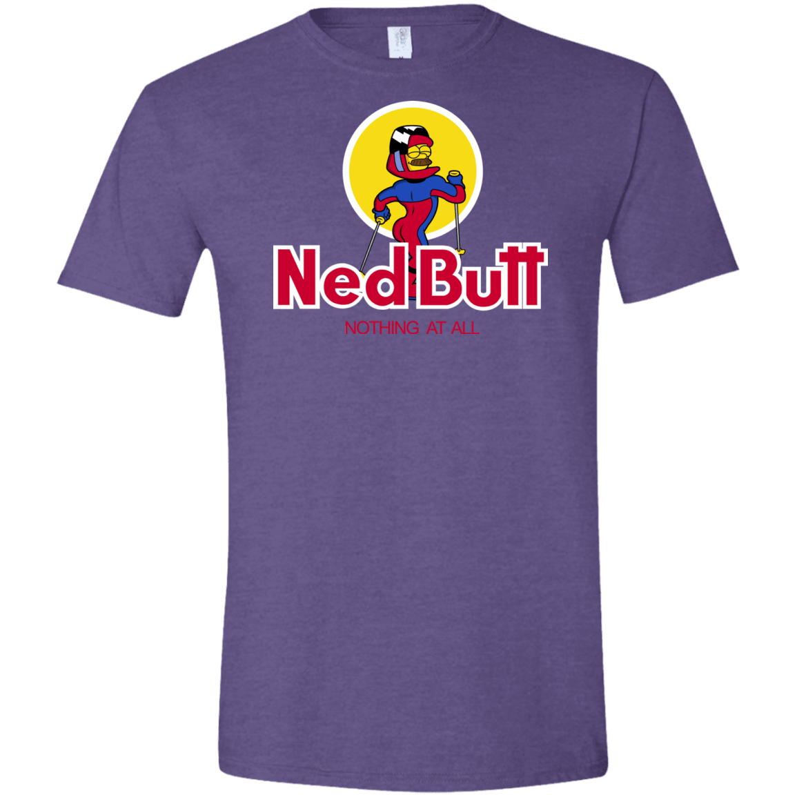 T-Shirts Heather Purple / S Ned Butt Men's Semi-Fitted Softstyle
