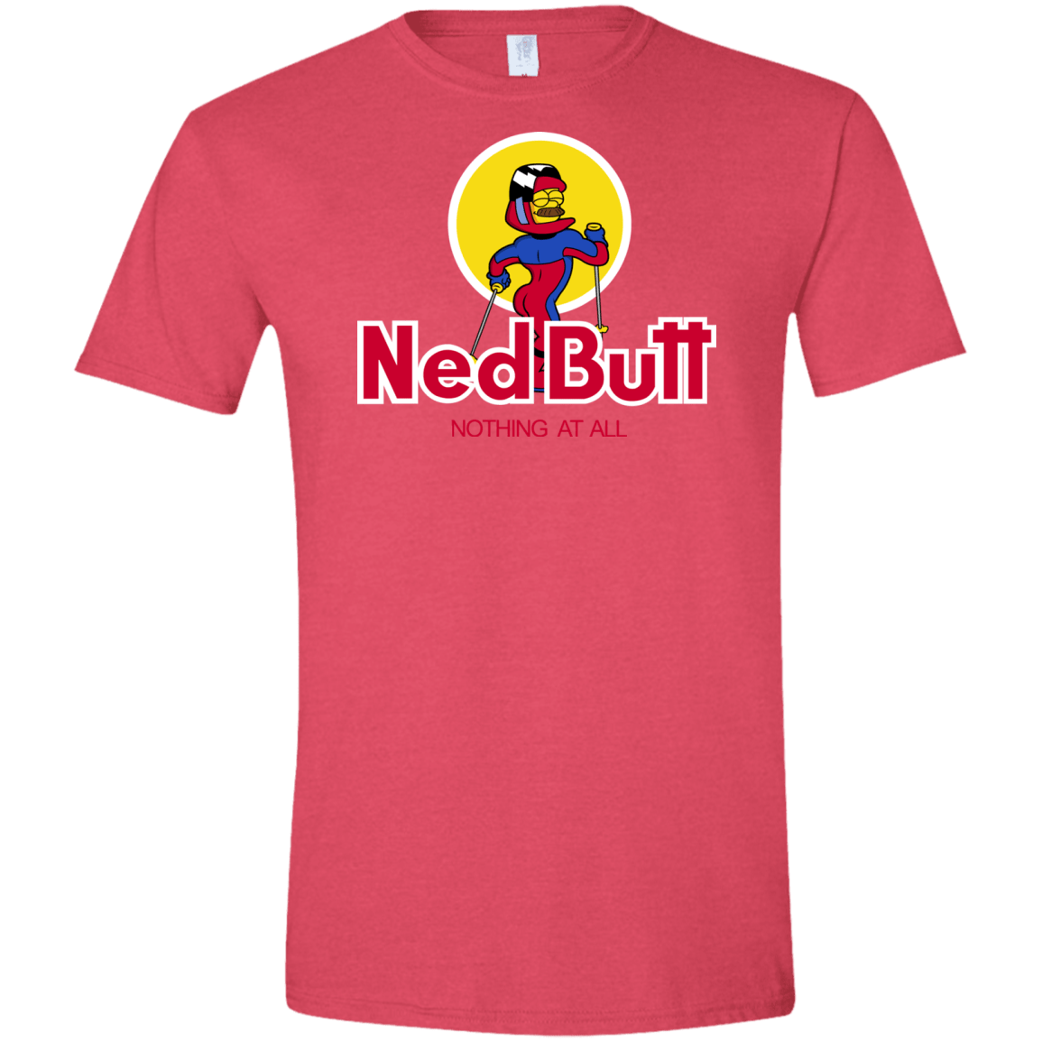 T-Shirts Heather Red / S Ned Butt Men's Semi-Fitted Softstyle