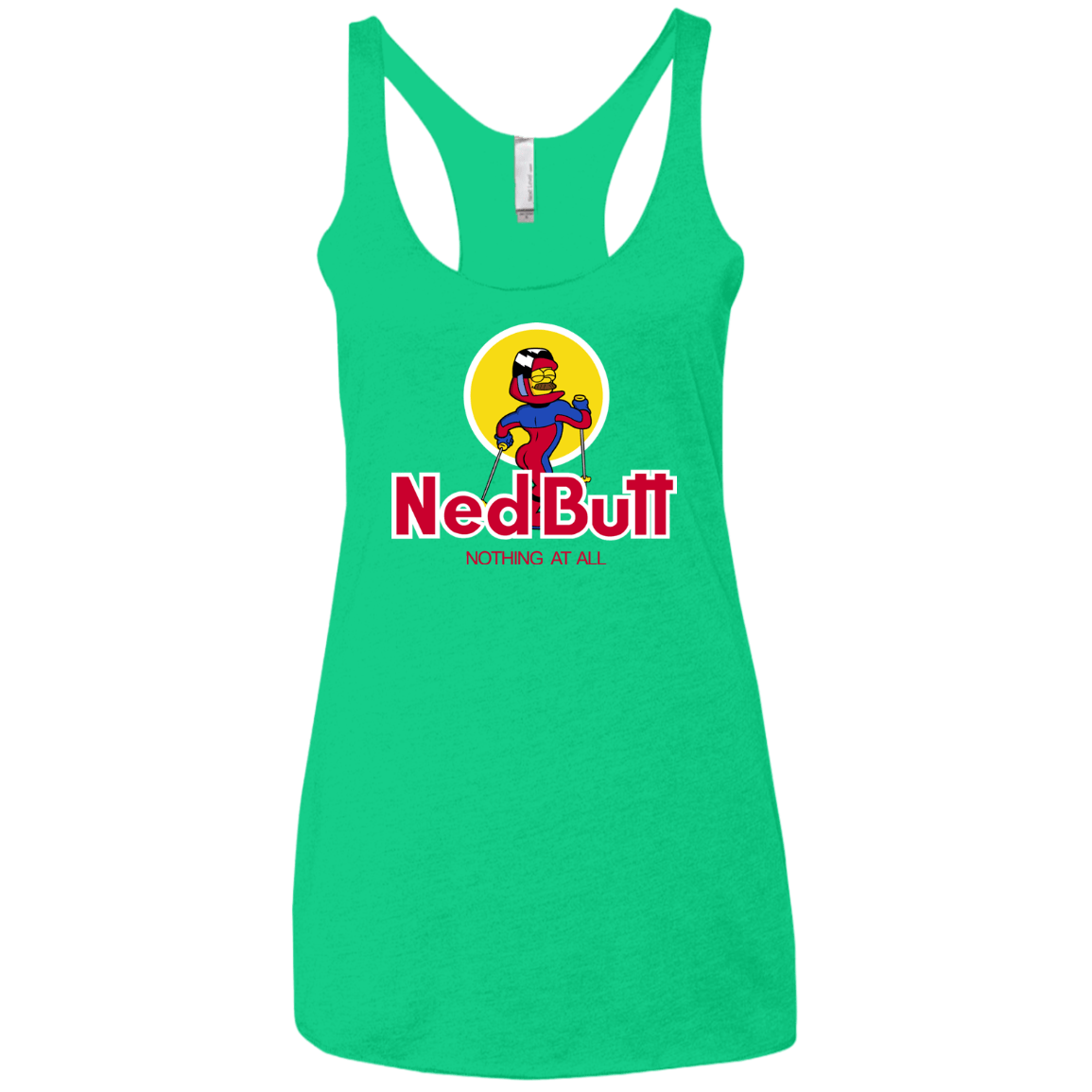 T-Shirts Envy / X-Small Ned Butt Women's Triblend Racerback Tank