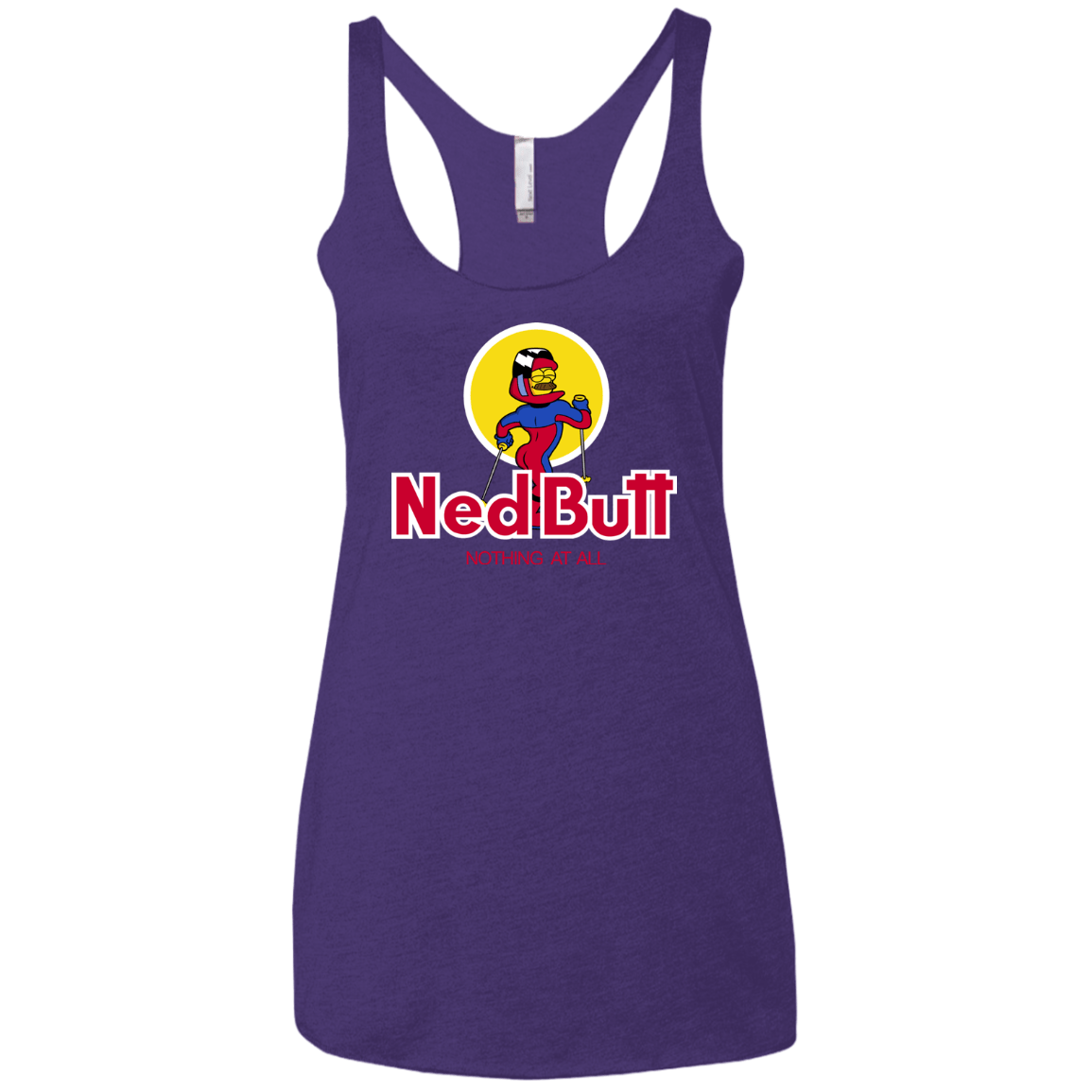 T-Shirts Purple Rush / X-Small Ned Butt Women's Triblend Racerback Tank