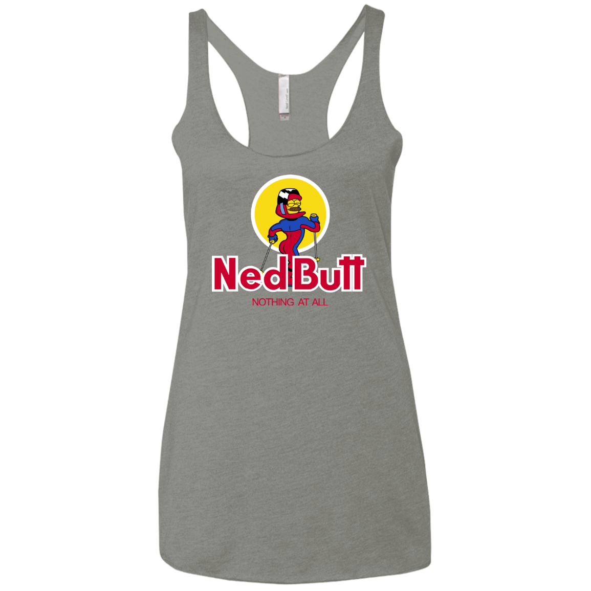 T-Shirts Venetian Grey / X-Small Ned Butt Women's Triblend Racerback Tank