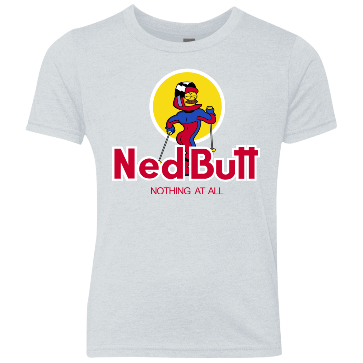 T-Shirts Heather White / YXS Ned Butt Youth Triblend T-Shirt