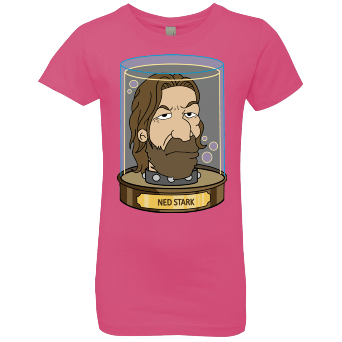 T-Shirts Hot Pink / YXS Ned Stark Head Girls Premium T-Shirt