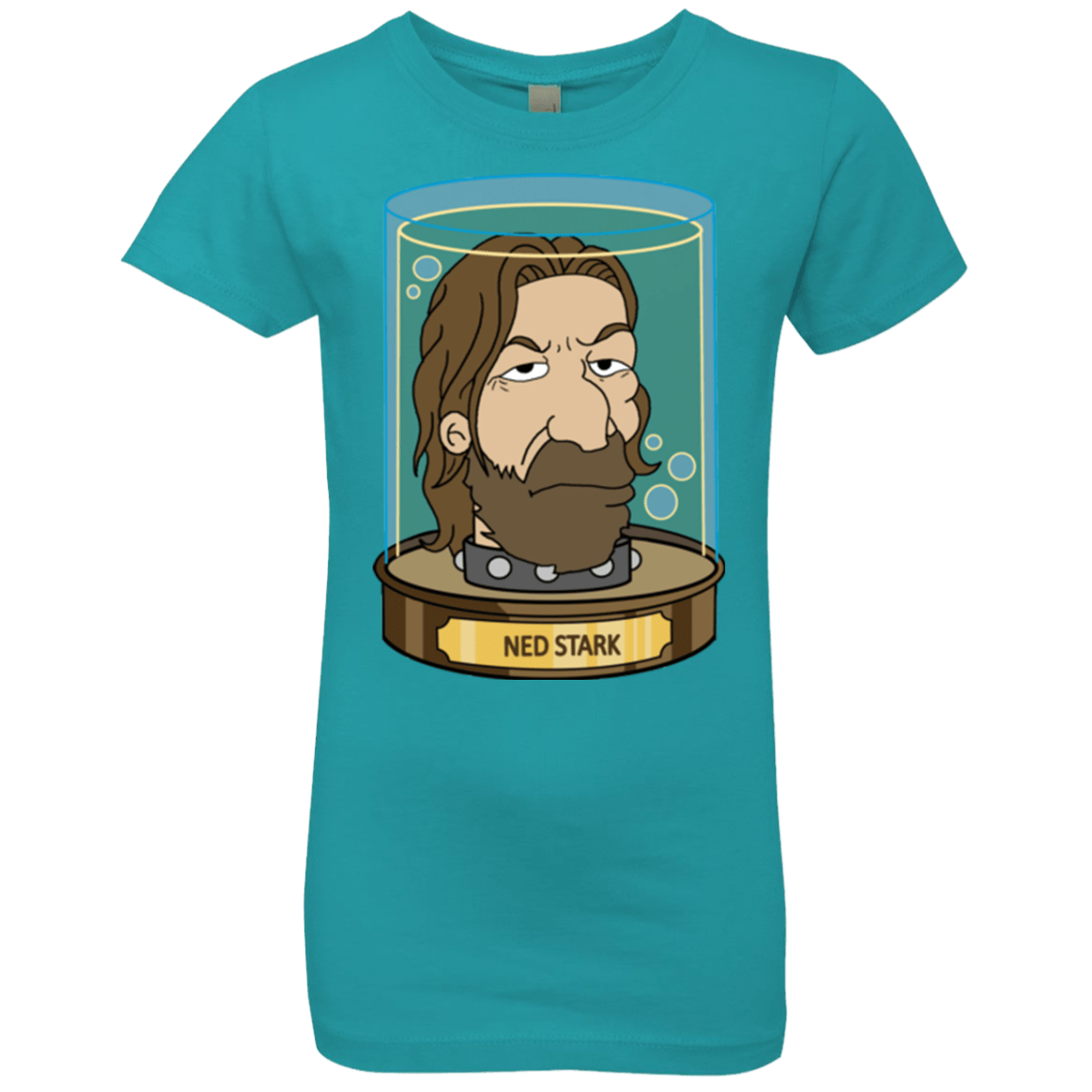 T-Shirts Tahiti Blue / YXS Ned Stark Head Girls Premium T-Shirt
