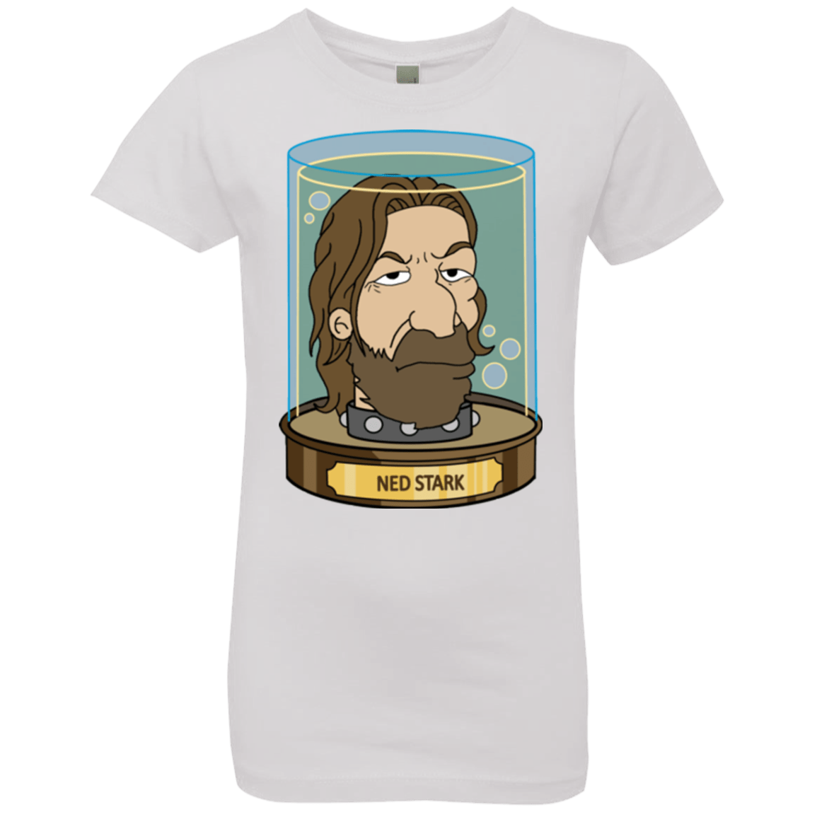 T-Shirts White / YXS Ned Stark Head Girls Premium T-Shirt