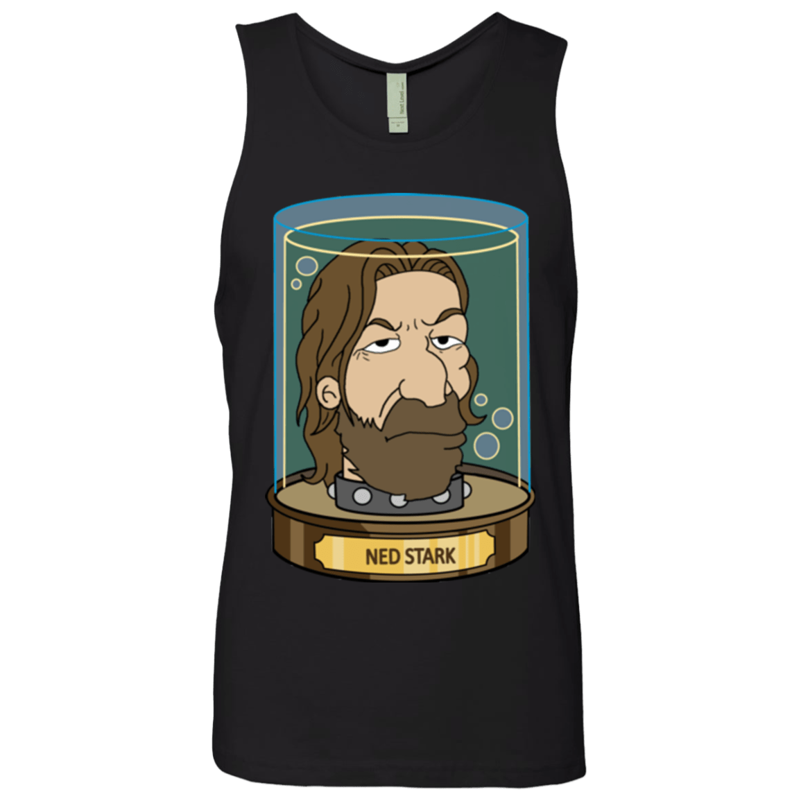 T-Shirts Black / Small Ned Stark Head Men's Premium Tank Top