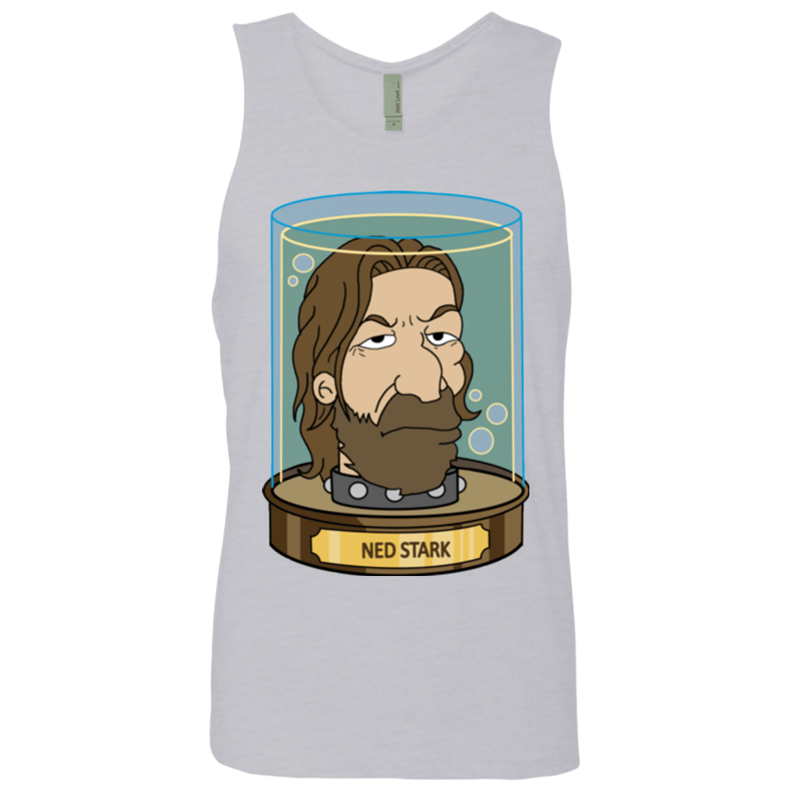 T-Shirts Heather Grey / Small Ned Stark Head Men's Premium Tank Top