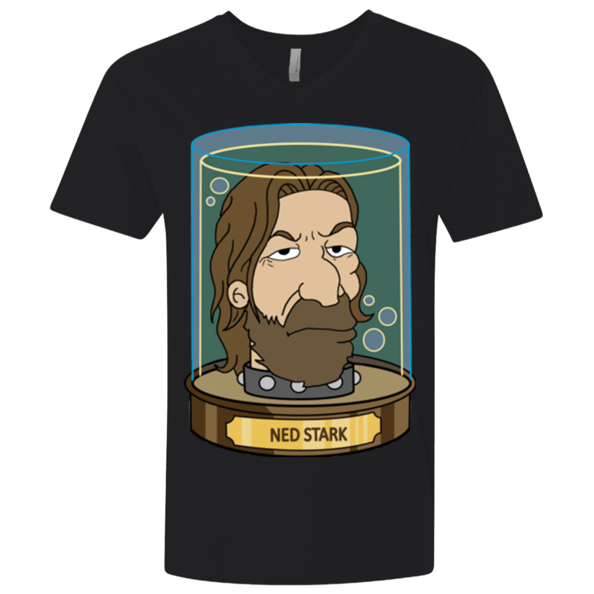 T-Shirts Black / X-Small Ned Stark Head Men's Premium V-Neck