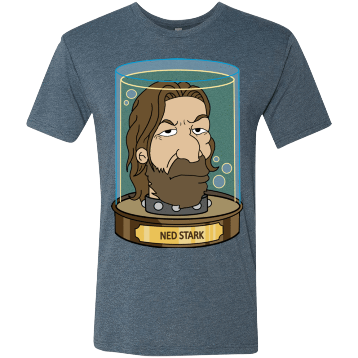 T-Shirts Indigo / Small Ned Stark Head Men's Triblend T-Shirt