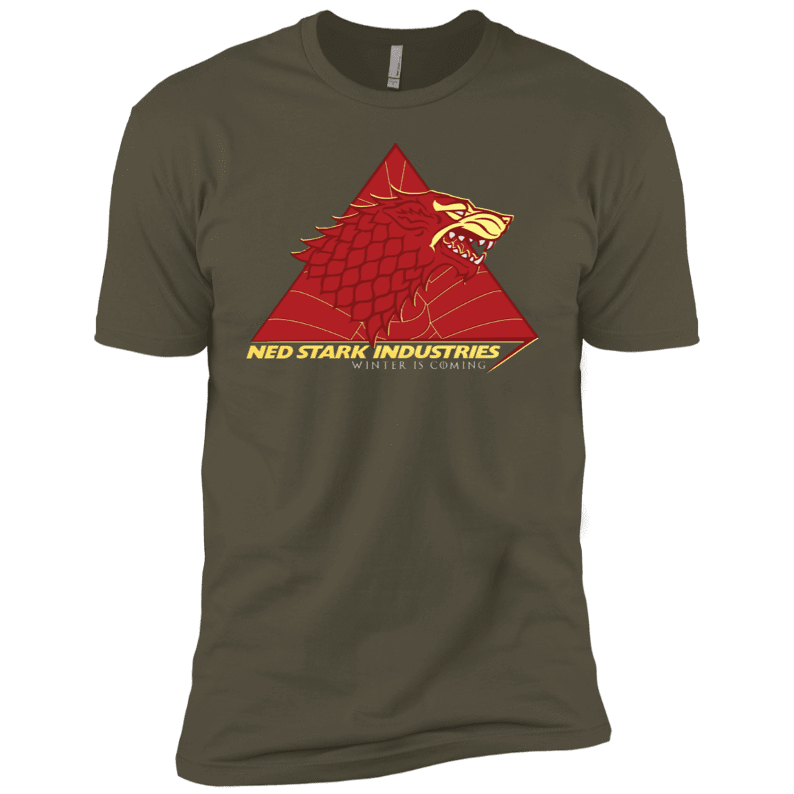 T-Shirts Military Green / X-Small Ned Stark Industries Men's Premium T-Shirt