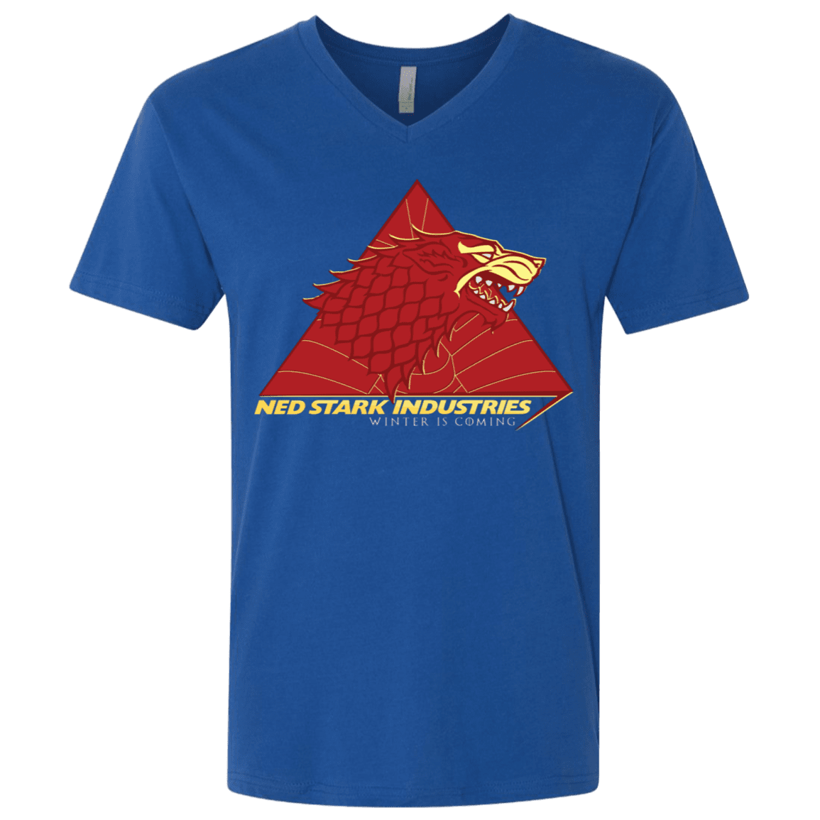 T-Shirts Royal / X-Small Ned Stark Industries Men's Premium V-Neck