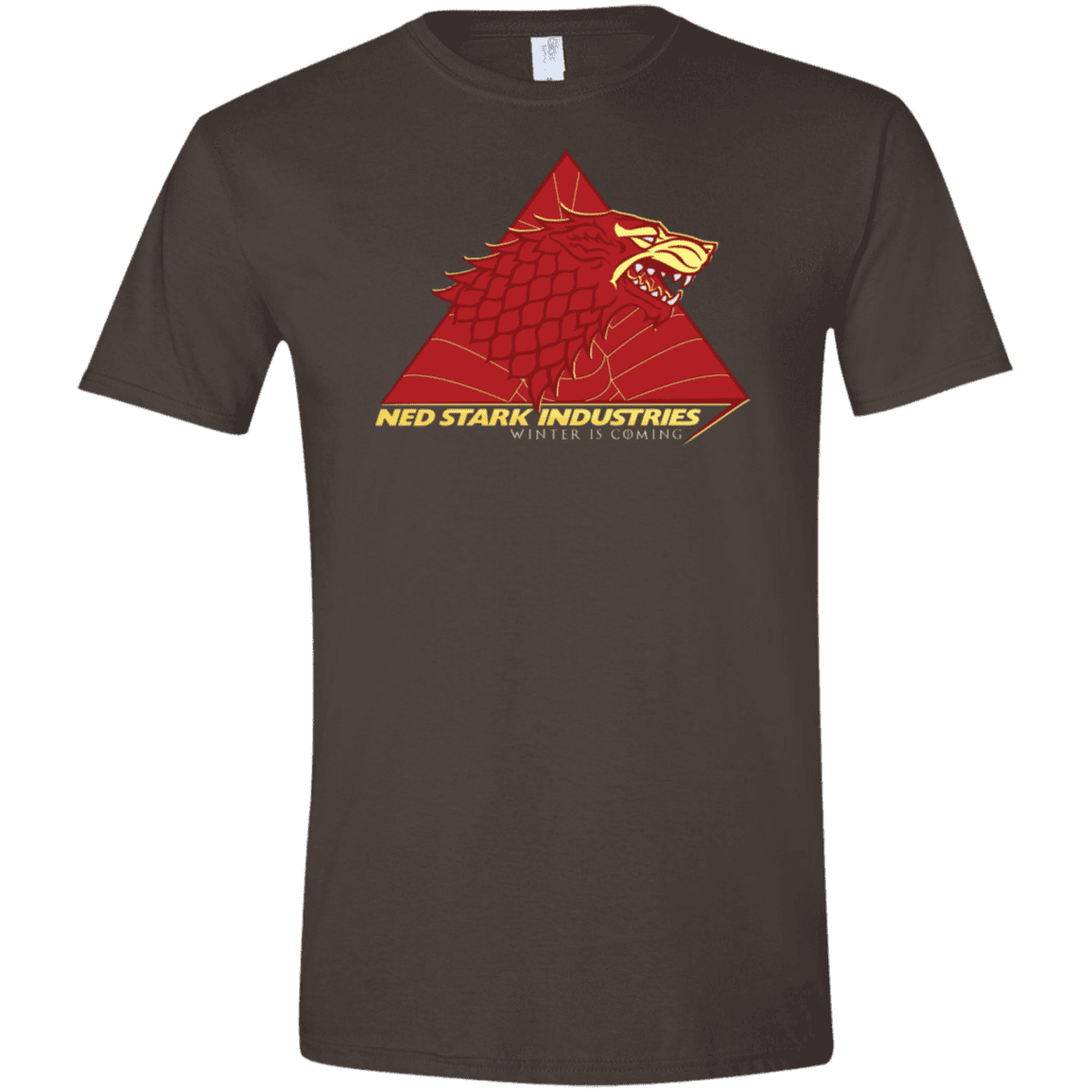 T-Shirts Dark Chocolate / S Ned Stark Industries Men's Semi-Fitted Softstyle