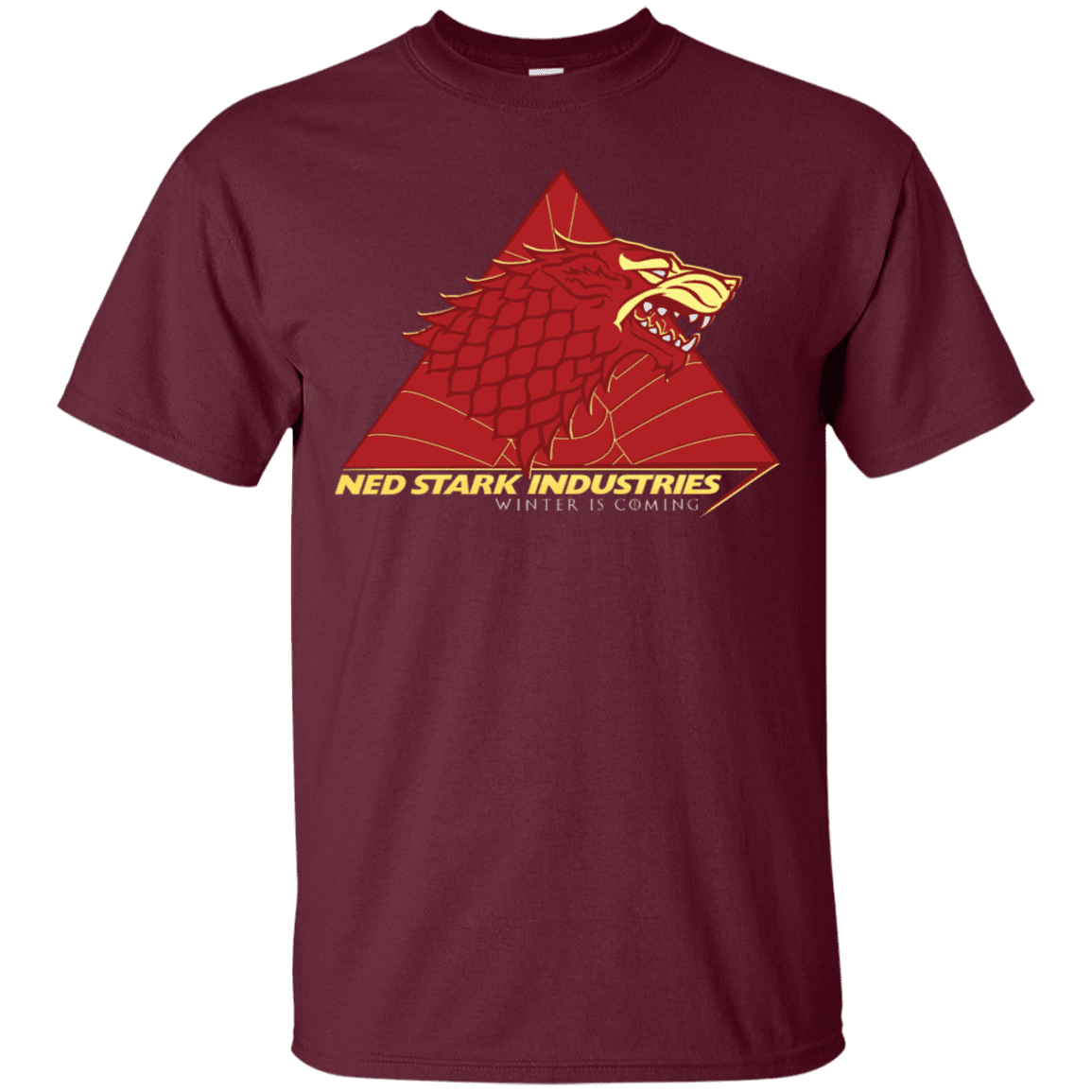 T-Shirts Maroon / S Ned Stark Industries T-Shirt