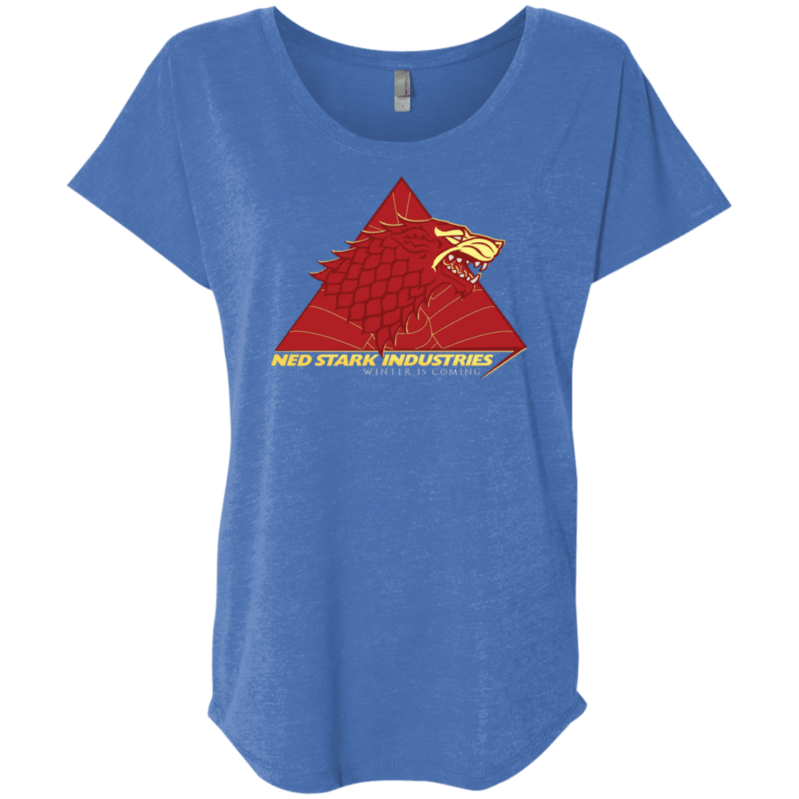 T-Shirts Vintage Royal / X-Small Ned Stark Industries Triblend Dolman Sleeve