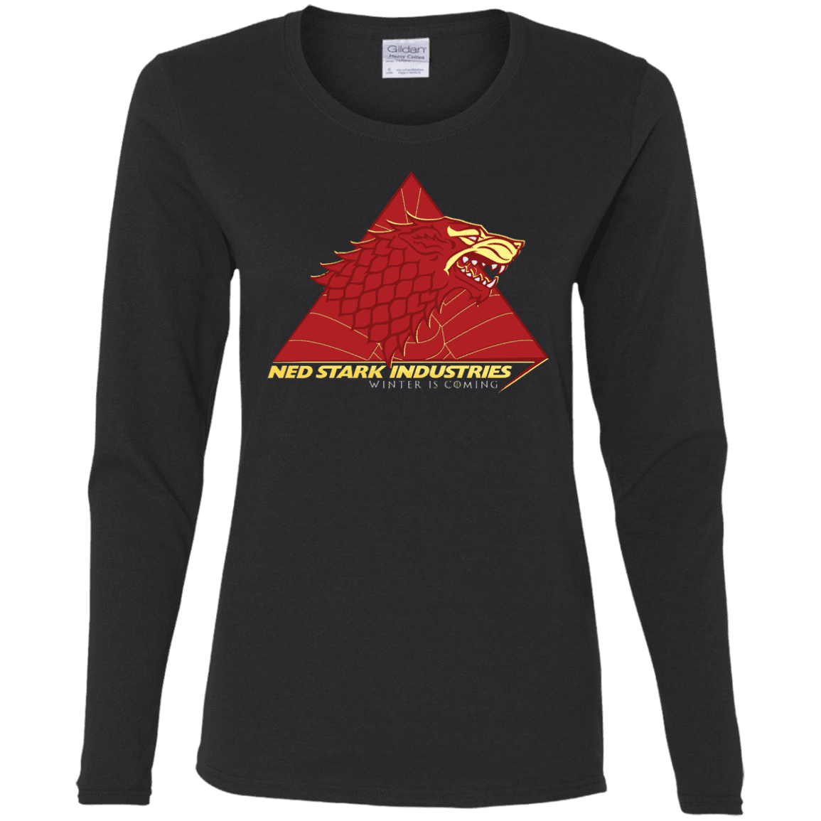 T-Shirts Black / S Ned Stark Industries Women's Long Sleeve T-Shirt