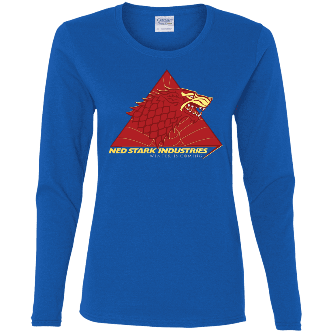 T-Shirts Royal / S Ned Stark Industries Women's Long Sleeve T-Shirt