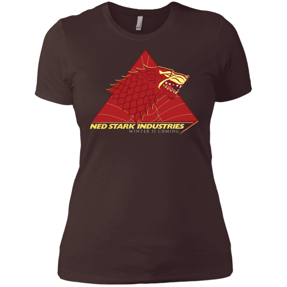 T-Shirts Dark Chocolate / X-Small Ned Stark Industries Women's Premium T-Shirt