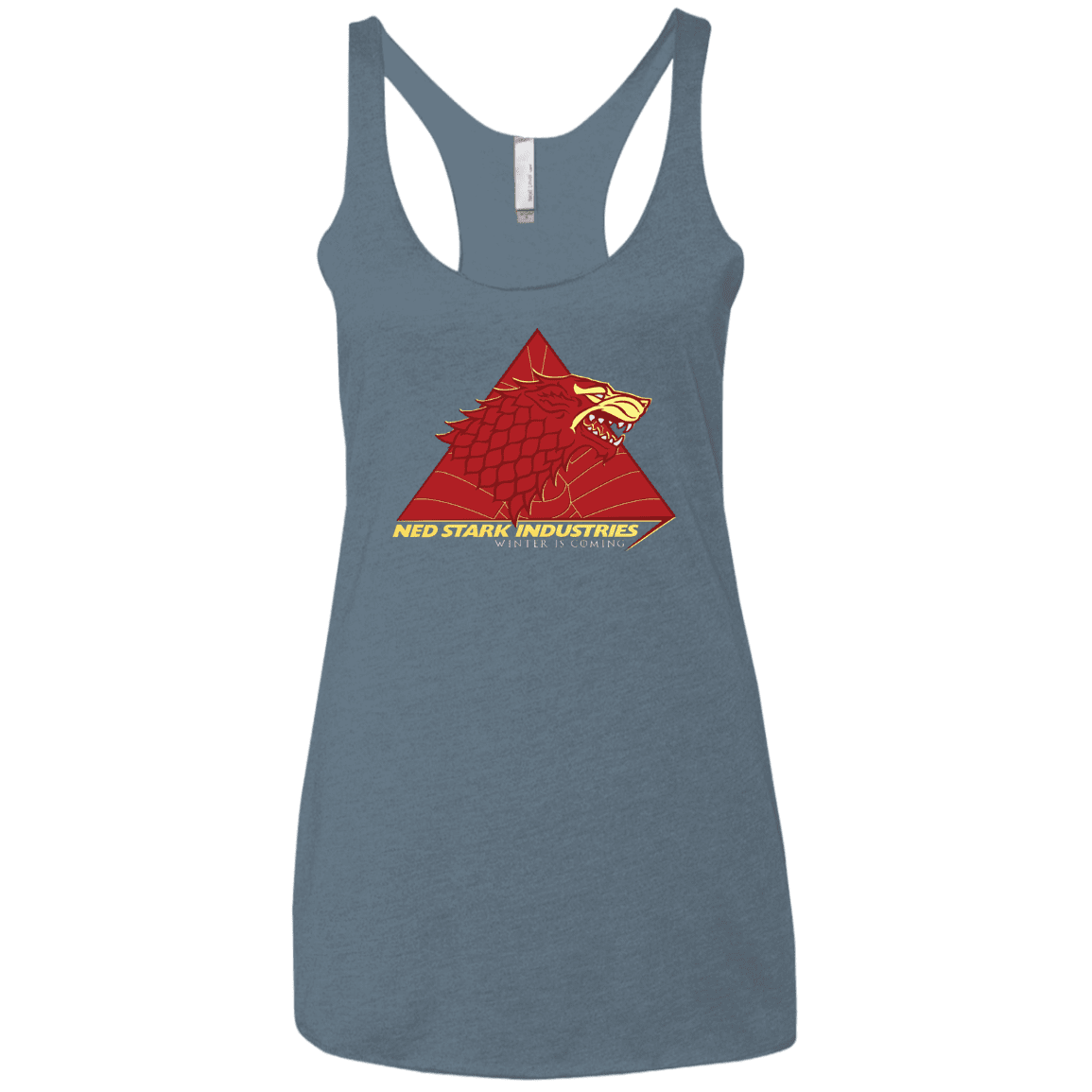T-Shirts Indigo / X-Small Ned Stark Industries Women's Triblend Racerback Tank