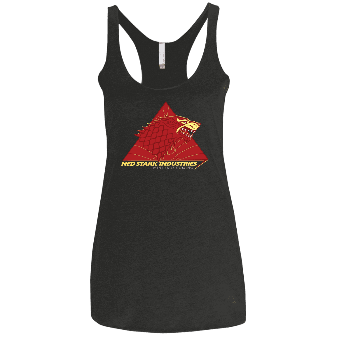 T-Shirts Vintage Black / X-Small Ned Stark Industries Women's Triblend Racerback Tank