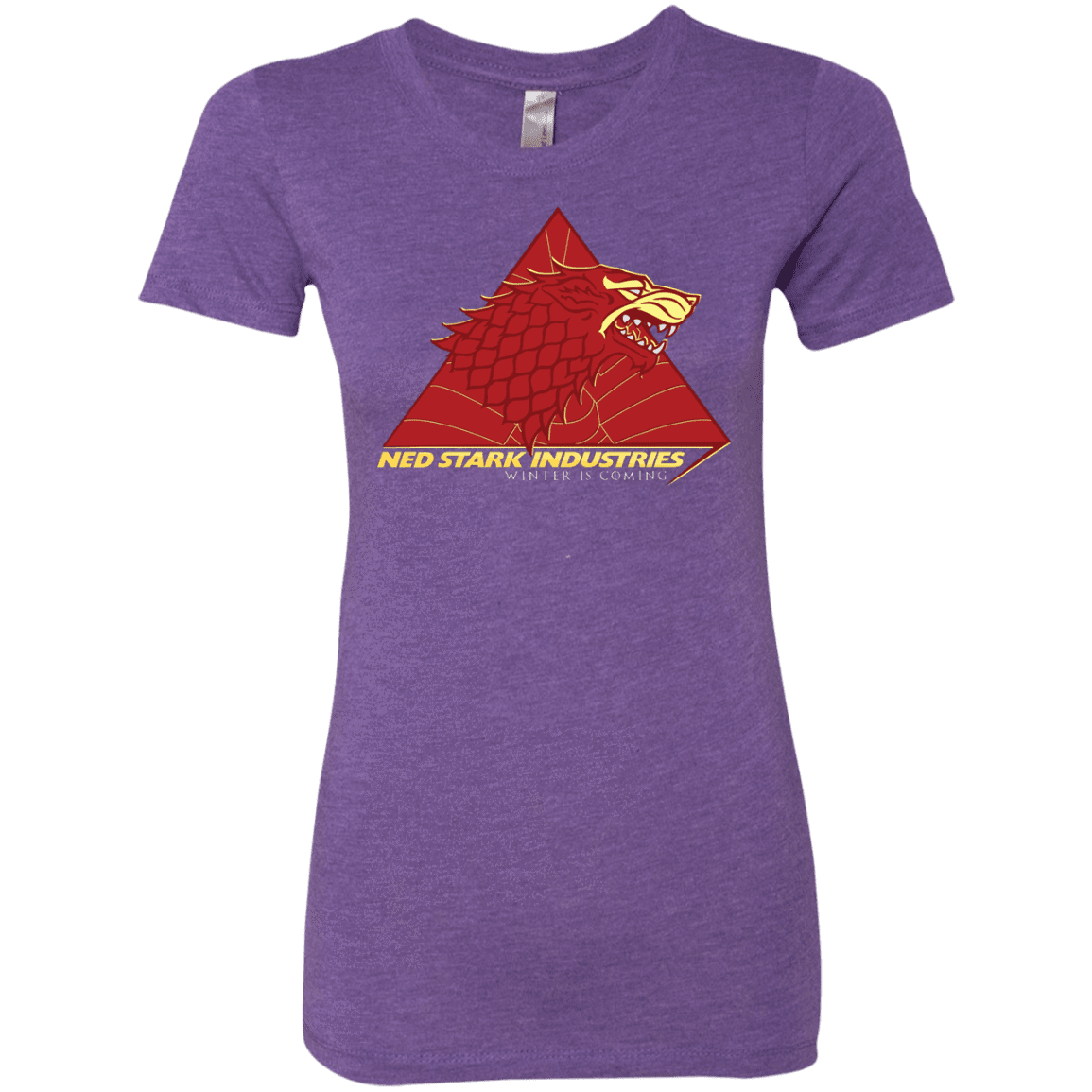 T-Shirts Purple Rush / S Ned Stark Industries Women's Triblend T-Shirt