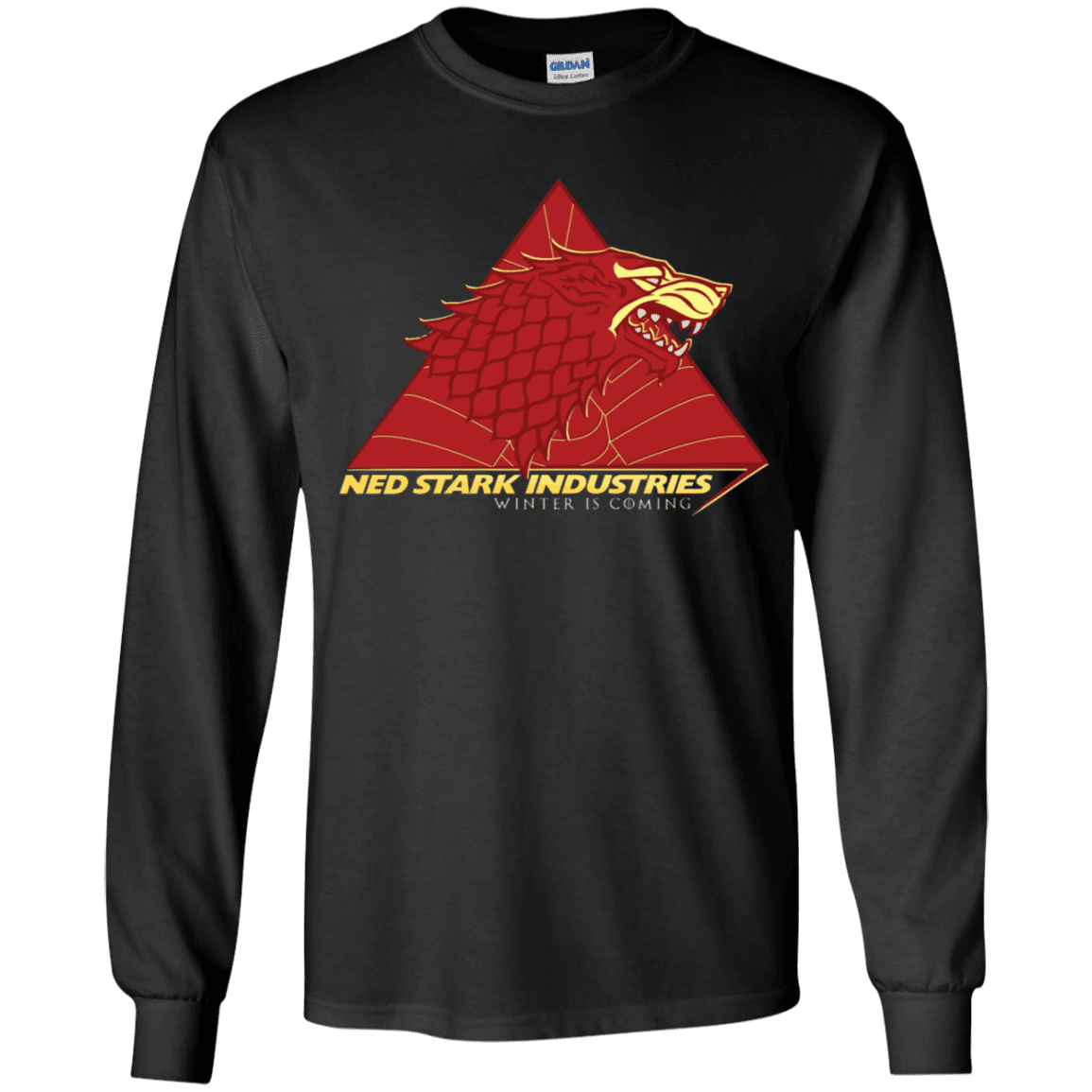 T-Shirts Black / YS Ned Stark Industries Youth Long Sleeve T-Shirt