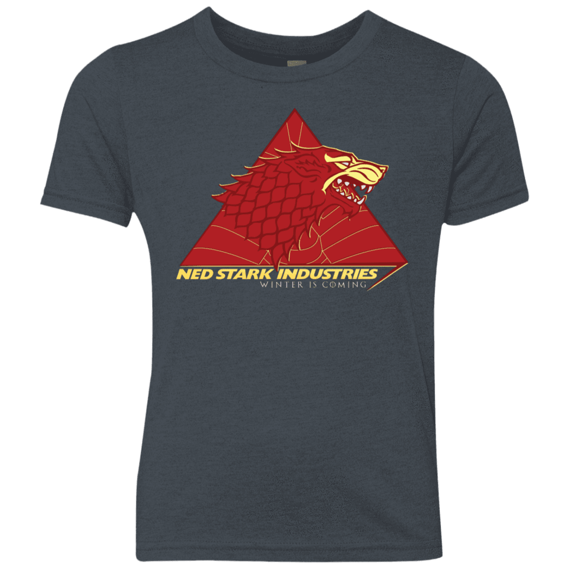 T-Shirts Vintage Navy / YXS Ned Stark Industries Youth Triblend T-Shirt