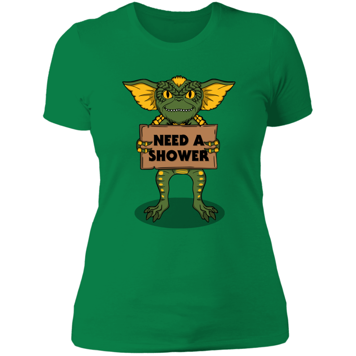 T-Shirts Kelly Green / S Need a Shower Women's Premium T-Shirt