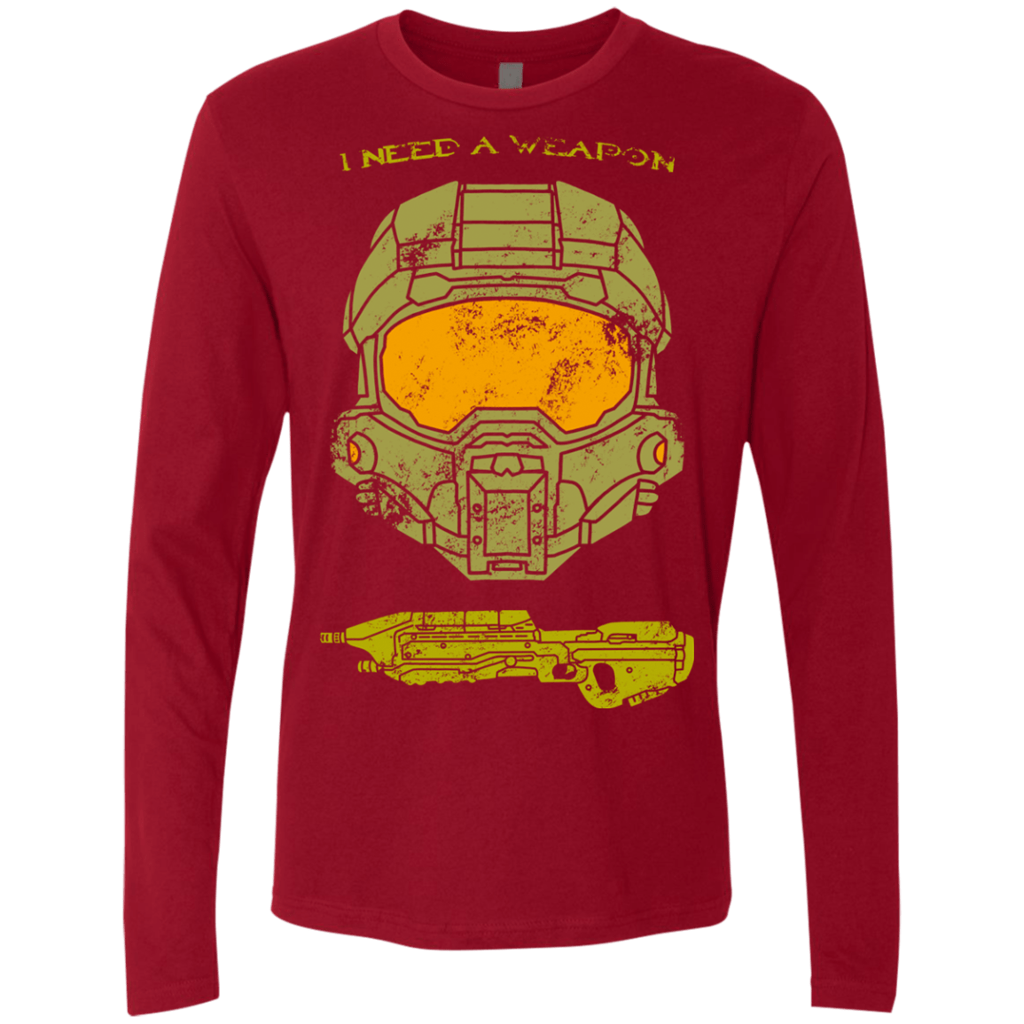T-Shirts Cardinal / S Need a Weapon Men's Premium Long Sleeve