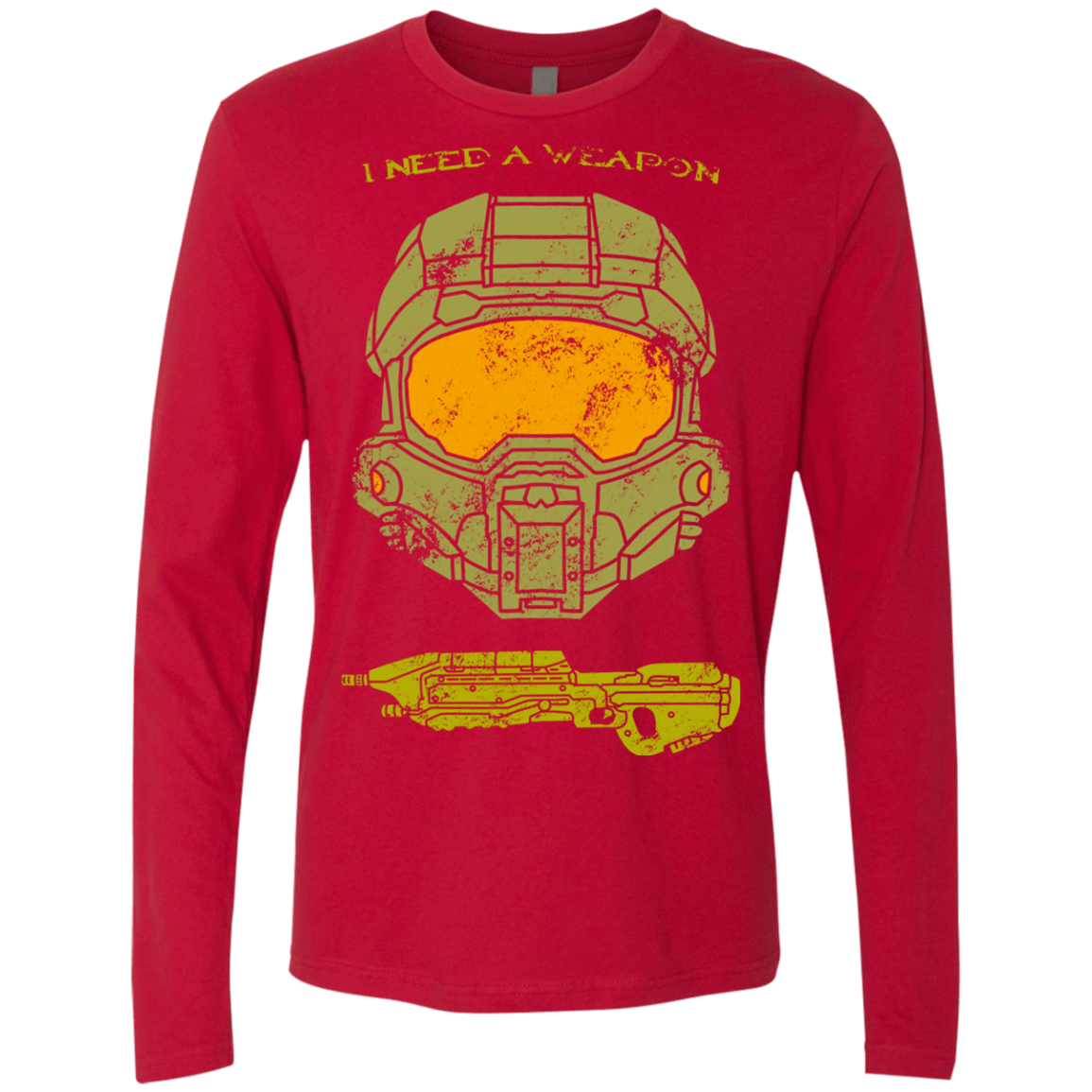 T-Shirts Red / S Need a Weapon Men's Premium Long Sleeve