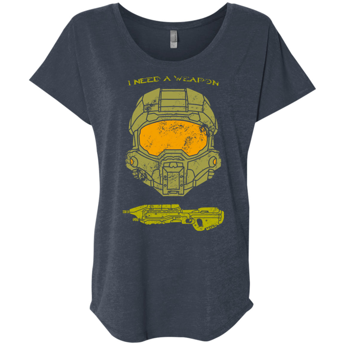 T-Shirts Vintage Navy / X-Small Need a Weapon Triblend Dolman Sleeve