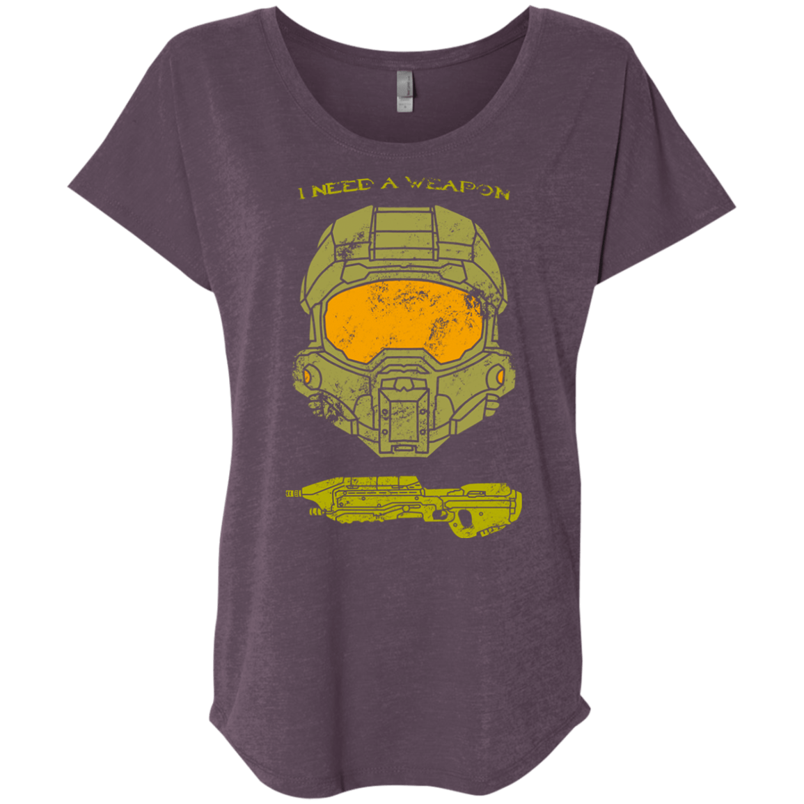 T-Shirts Vintage Purple / X-Small Need a Weapon Triblend Dolman Sleeve