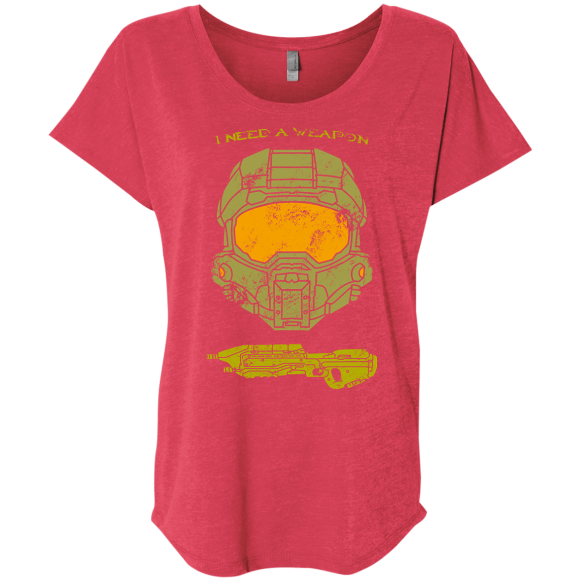 T-Shirts Vintage Red / X-Small Need a Weapon Triblend Dolman Sleeve