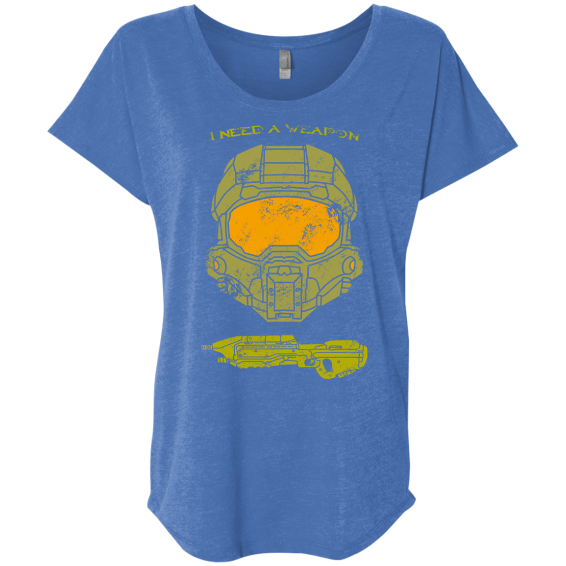 T-Shirts Vintage Royal / X-Small Need a Weapon Triblend Dolman Sleeve