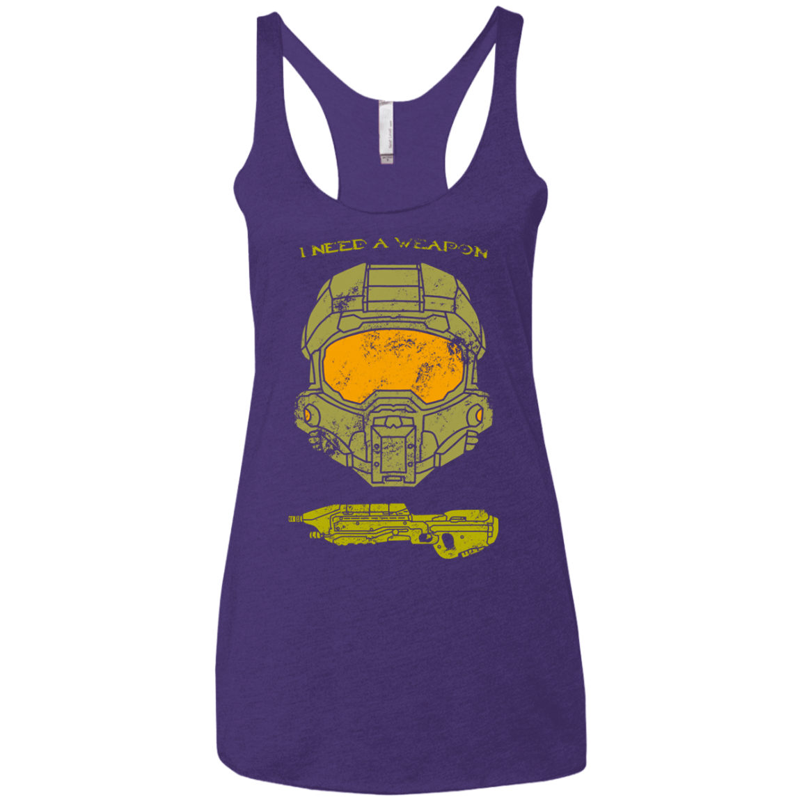 T-Shirts Purple Rush / X-Small Need a Weapon Women's Triblend Racerback Tank