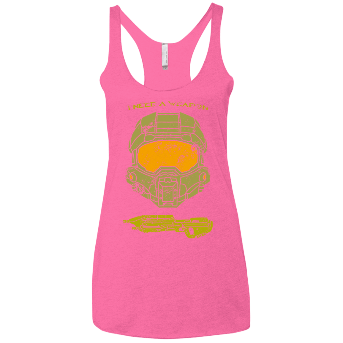 T-Shirts Vintage Pink / X-Small Need a Weapon Women's Triblend Racerback Tank