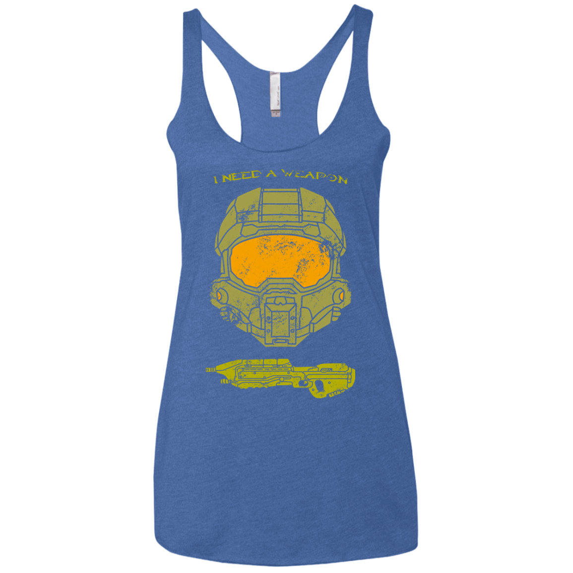 T-Shirts Vintage Royal / X-Small Need a Weapon Women's Triblend Racerback Tank