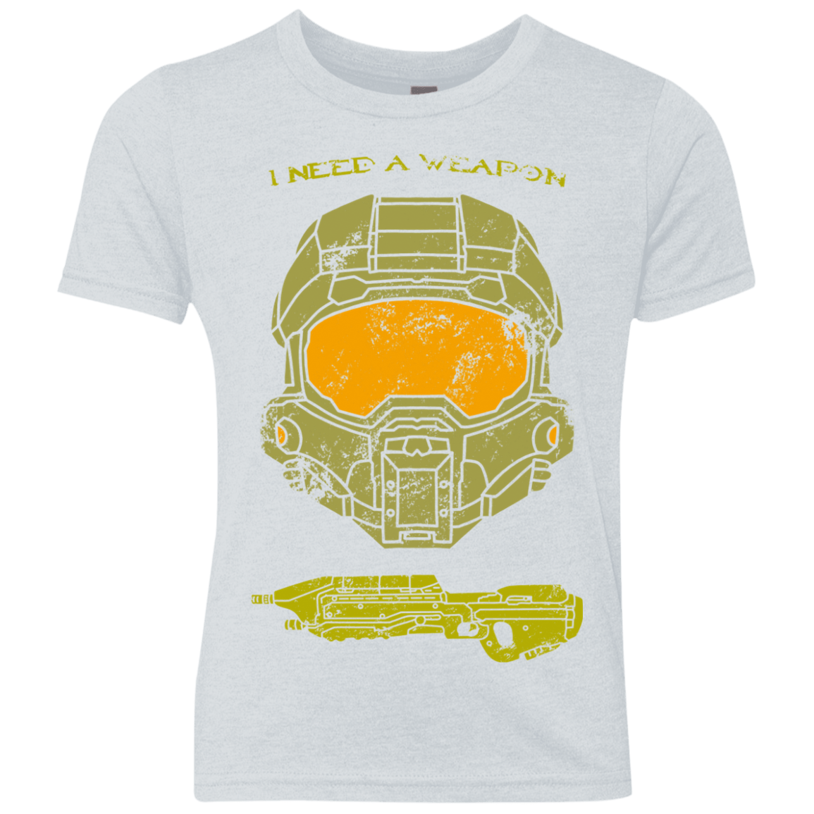 T-Shirts Heather White / YXS Need a Weapon Youth Triblend T-Shirt